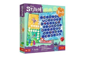 Sbor hier 2v1 lovee, nehnevaj sa, Hady a rebrky Lilo & Stitch v krabici 24x24x5,5cm