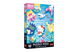 Puzzle Premium Plus: Letn vibrace Hello Kitty 1000 dlk 48x68,3cm v krabici 27x40x6cm