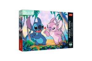 Puzzle Premium Plus: Stitch a Andl 1000 dlk 68,3x48cm v krabici 40x27x6cm