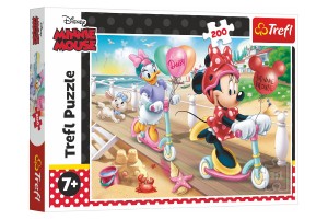 Puzzle Minnie na pli/Disney Minnie 200 dielikov 48x34cm v krabici 33x23x4cm