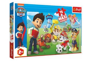 Puzzle MAXI Paw Patrol/Tlapkov patrola 15 dlk v krabici 40x27x4,5cm 24m+