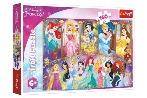Puzzle Portrty princezen Disney 41x27,5cm 160 dlk v krabici 29x19x4cm