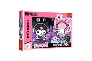 Puzzle Pravidl Kuromi 41x27,5cm 160 dielikov v krabici 29x19x4cm