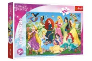 Puzzle Pvabn princeznej / Disney 100 dielikov 41x27,5cm v krabici 29x19x4cm