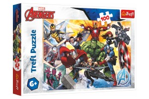 Puzzle Sila Avengers / Disney Marvel The Avengers 100 dielikov 41x27, 5cm v krabici 29x19x4cm