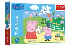 Puzzle Prastko Peppa/Peppa Pig Zbava s pteli 33x22cm 60 dlk v krabice 21x14x4cm