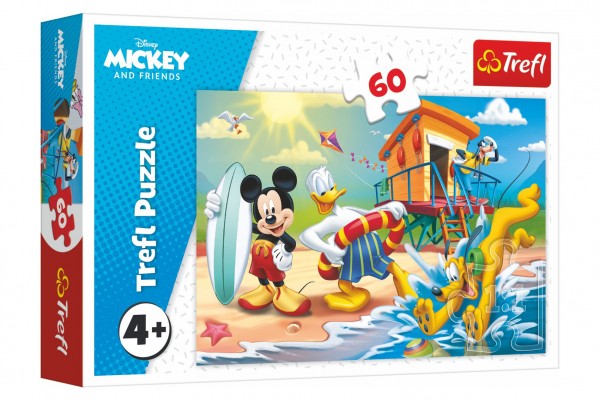 Puzzle Mickey a Donald Disney 33x22cm 60 dílků v krabici 21x14x4cm