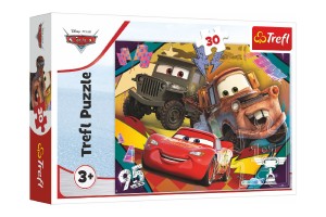 Puzzle Cars 3/Rychl auta 27x20cm 30 dlk v krabice 21x14x4cm