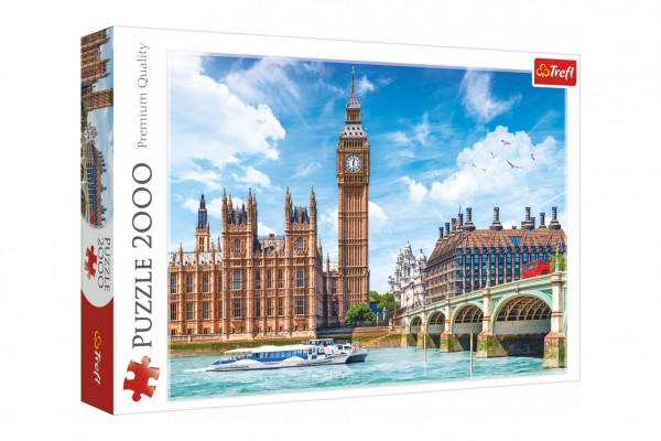 Puzzle Big Ben Londýn Anglie 2000 dílků 96,1x68,2cm v krabici 40x27x6cm