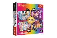 Puzzle 4v1 Módne bábiky / Rainbow High 28,5 x20,5cm v krabici 28x28x6cm