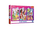 Puzzle 3x80 Princezny Disney - Princezniny ptel 18x27,5cm v krabici 29x19x4cm