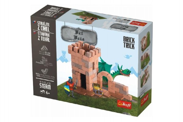 Stavějte z cihel Věž stavebnice Brick Trick v krabici 28x21x7cm