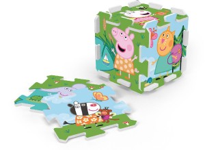 Pnov puzzle Prastko Peppa/Peppa Pig 32x32x1cm 8ks ve flii 0m+