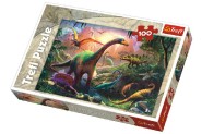 Puzzle Dinosaury 100 dielikov 41x27,5cm v krabici 29x20x4cm