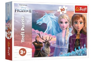 Puzzle Ledov krlovstv II/Frozen II 30 dlk 27x20cm v krabici 21x14x4cm