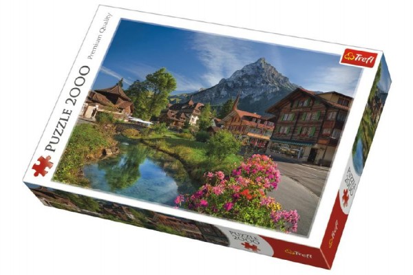 Puzzle Alpy v létě 2000 dílků 96x68cm v krabici 40x27x6cm