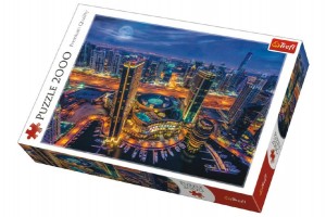 Puzzle Svetla v Dubaji 2000 dielikov 96x68cm v krabici 40x27x6cm