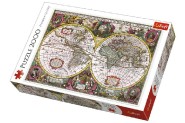 Puzzle Mapa Sveta rok 1630 2000 dielikov 96x68cm v krabici 40x27x6cm