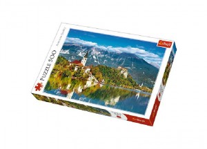 Puzzle Bled, Slovinsko 500 dielikov 48x34cm v krabici 39,5x26,5x4,5cm