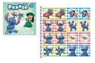 Pexeso v sešitu s omalovánkami  Lilo & Stitch 21,5x21,5cm