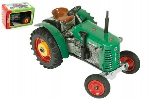 Traktor Zetor 25A zelen na kik kov 15cm 1:25 v krabike Kovap