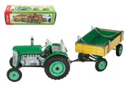 Traktor Zetor s valnkem zelen na klek kov 28cm Kovap v krabice