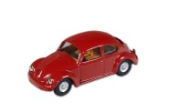 Auto VW chrobák 1200 červený kov 11cm v krabičke Kovap